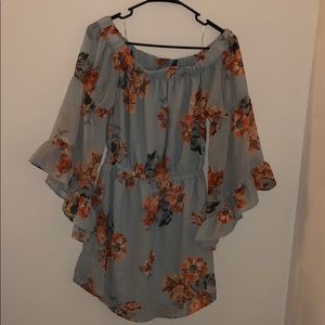 Off The Shoulder Floral Dress